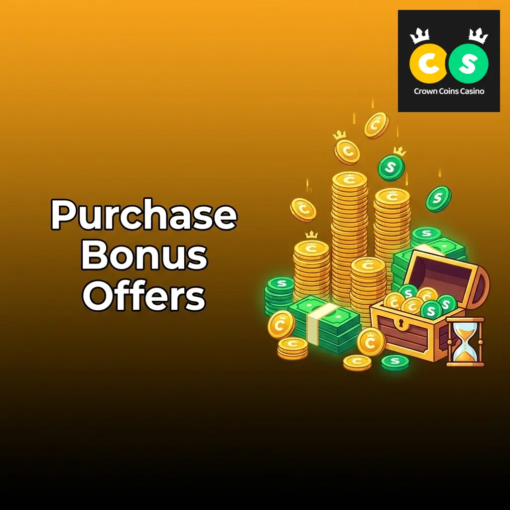 Crown Coins Casino purchase bonus promotions