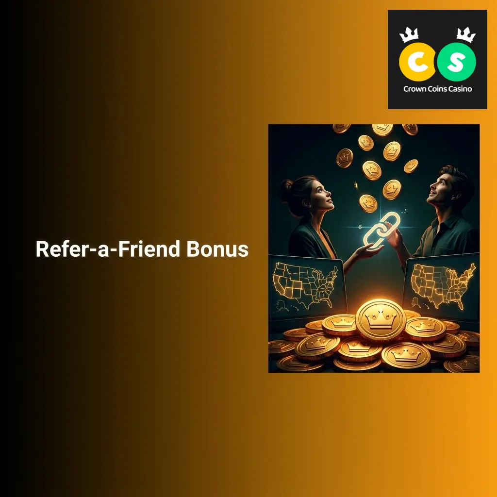 Crown Coins Casino refer-a-friend program