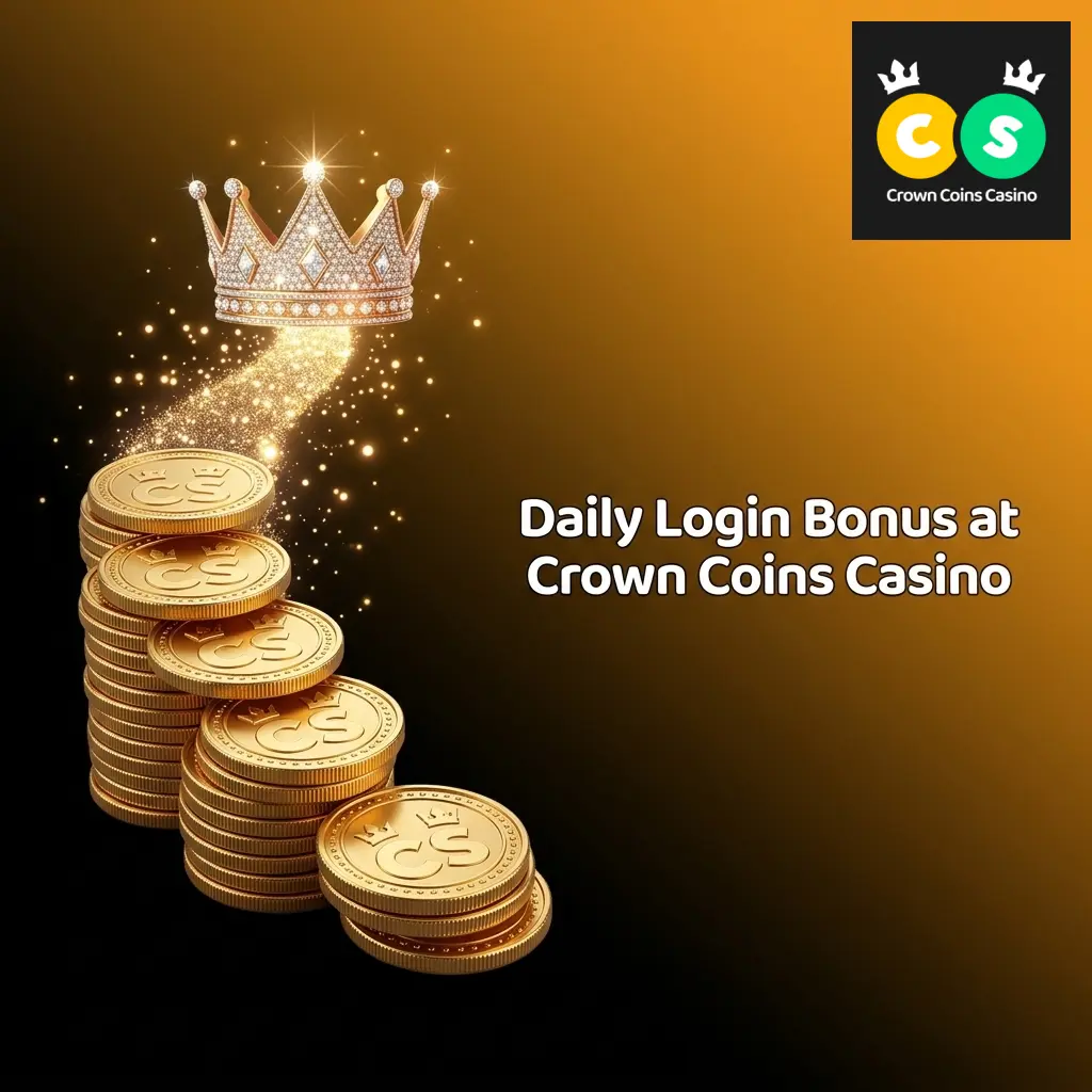 Daily login bonus streak at Crown Coins Casino