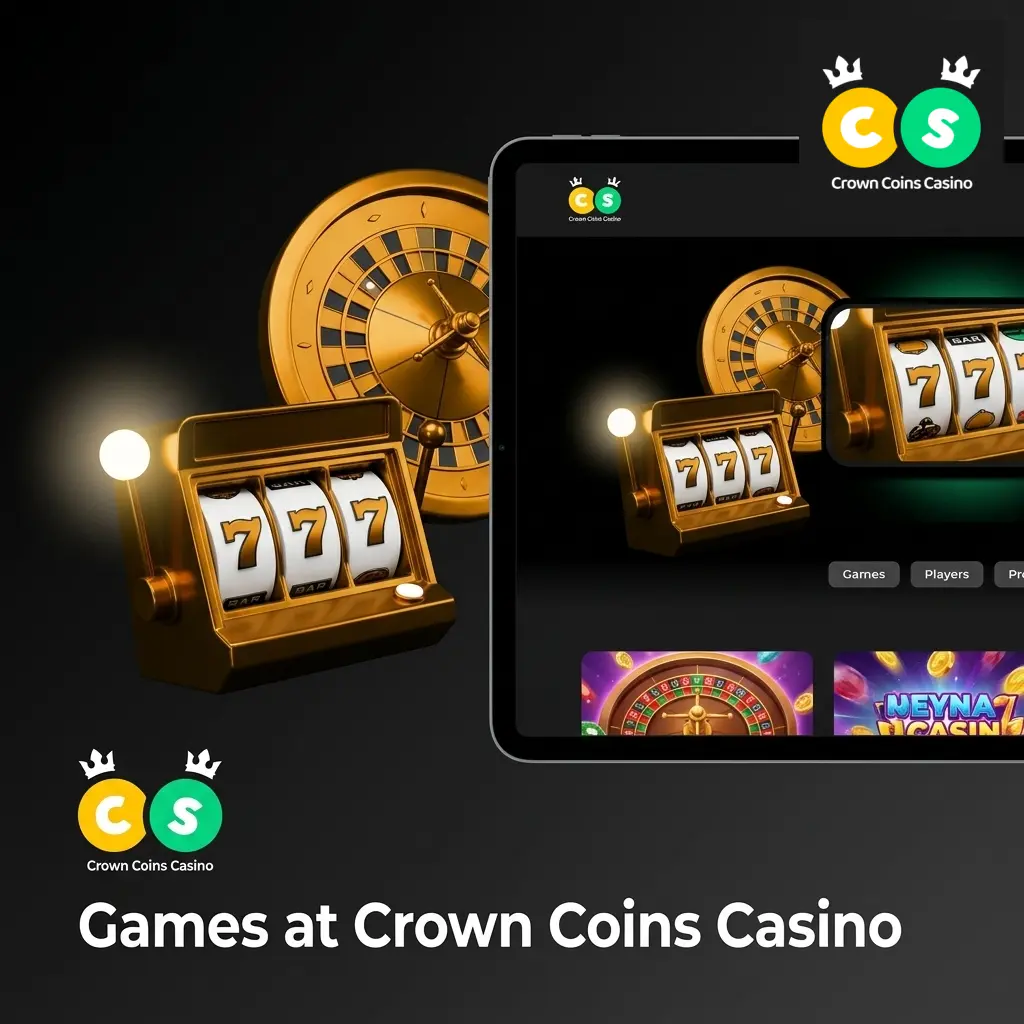 Crown Coins Casino game library with over 500 titles