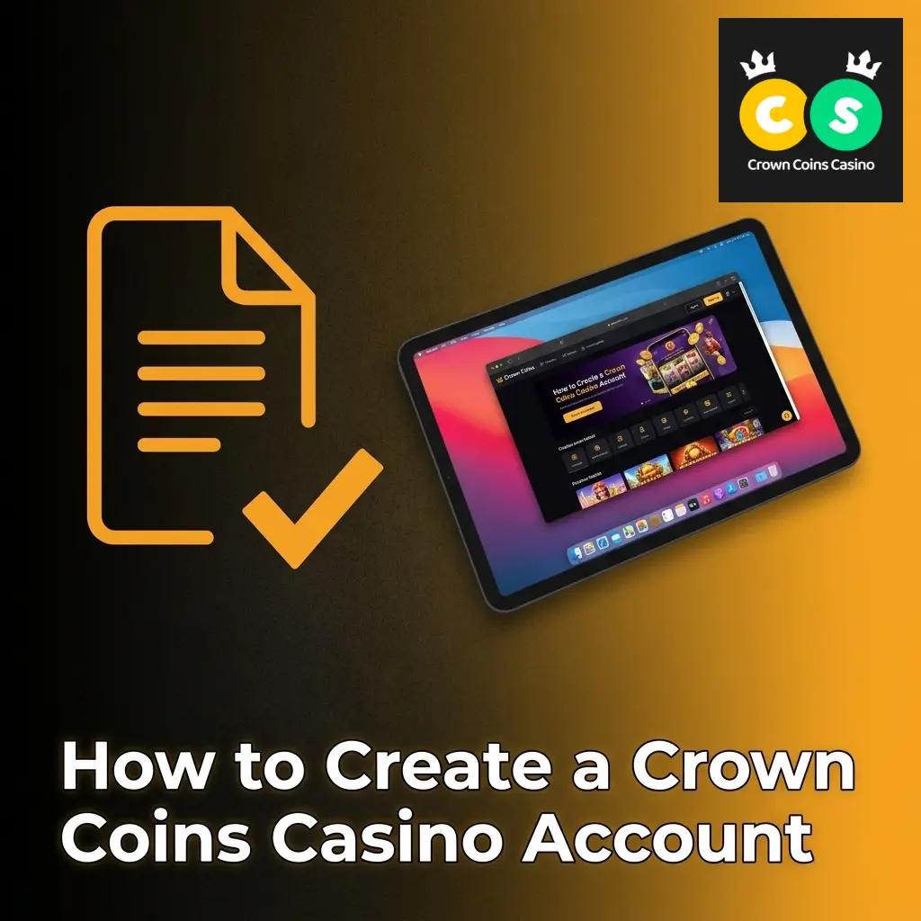 Crown Coins Casino account registration screen