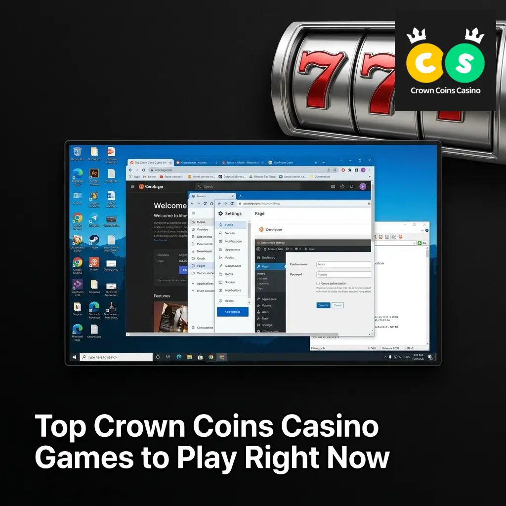 Popular casino games available on Crown Coins Casino