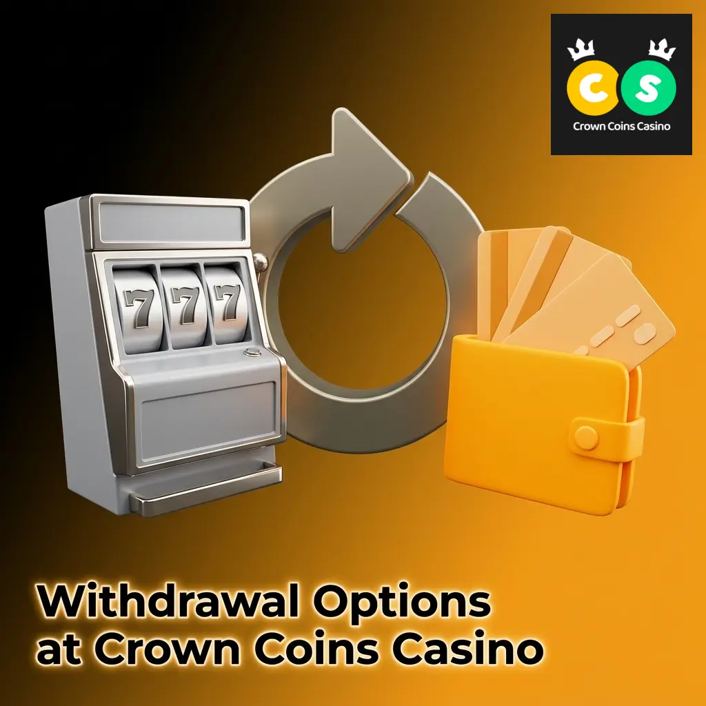 Withdrawal options at Crown Coins Casino